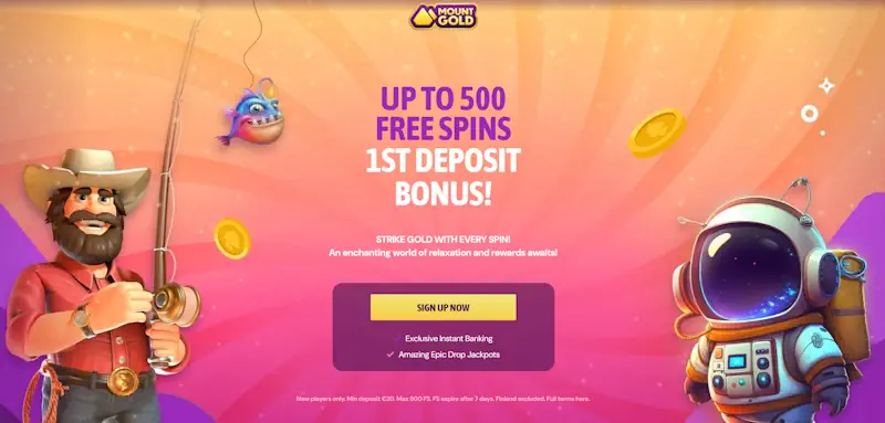 Mount Gold Casino – käteiskierrokset ja nopea kotiutus