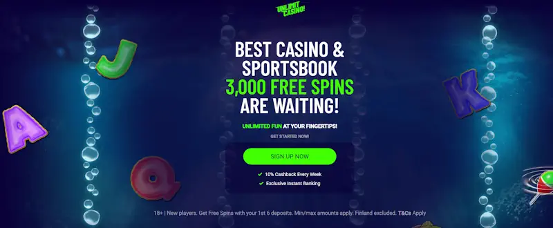 Unlimit Casino – rajaton pelikokemus ilman rekisteröitymistä