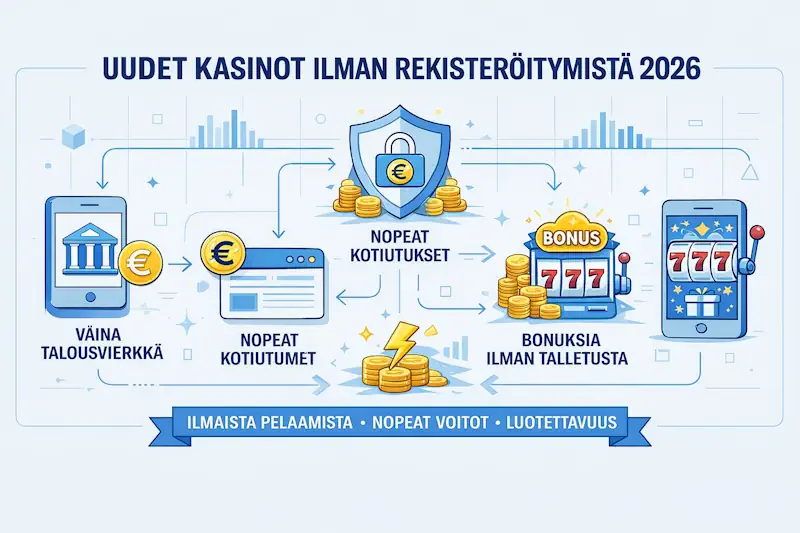 Uudet kasinot ilman rekisteröitymistä 2026 – mitä on tulossa